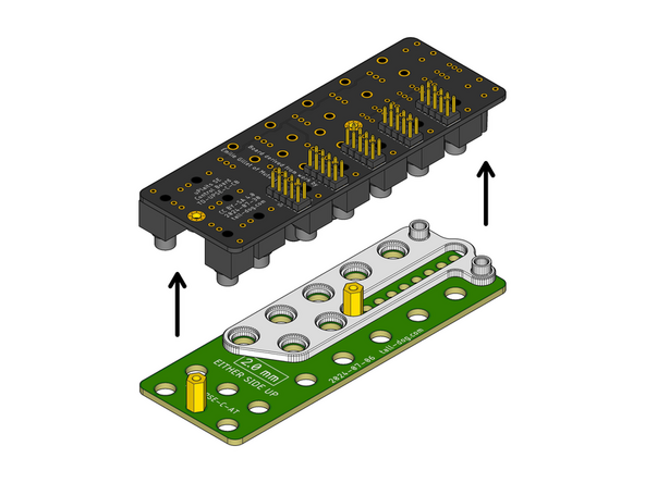 Gently lift the Control Board away from the Assembly Template and the Assembly Spacer. They should both slide off easily without applying much force.