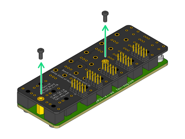 Remove the two M2.5 × 6 mm pan head machine screws from the Control Board side of the assembly and put them aside for the next iteration.