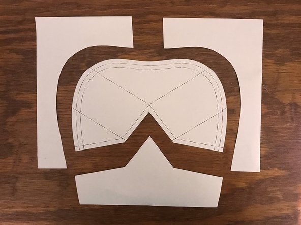 Use your scissors to carefully cut out the pattern, following the solid black line.