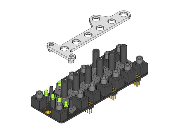 Locate the white plastic Assembly Spacer part.