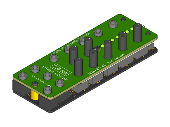 Gently slide the Assembly Template down over all the loose components and the Assembly Spacer.