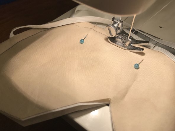 Make sure to keep the elastic bands out of the way. This can be a little bit tricky, but isn't too hard.