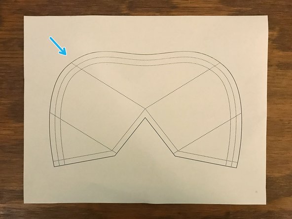 Two 6" x 9" sheets of non-woven interface material. These give the mask structure and provide additional filtering of particles.