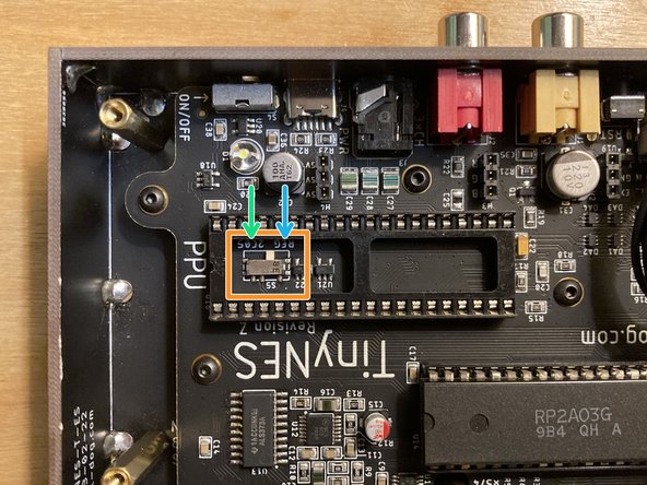 The S5 switch is located underneath the PPU chip socket and has two possible settings: