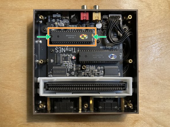 Carefully unseat and remove the existing PPU chip from its socket. You can use a chip extractor tool or a small metal screwdriver.