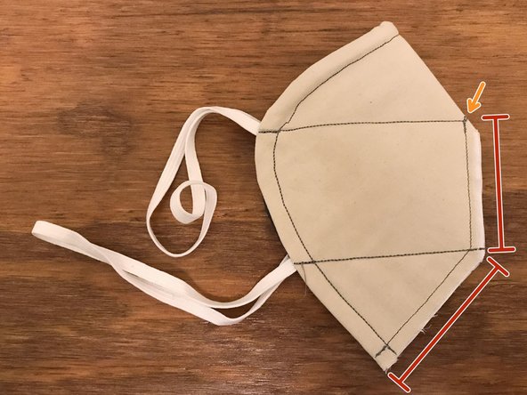 You can pin the mask together if you want, but it was stiff enough that I didn't need to.