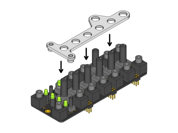 Locate the white plastic Assembly Spacer part.