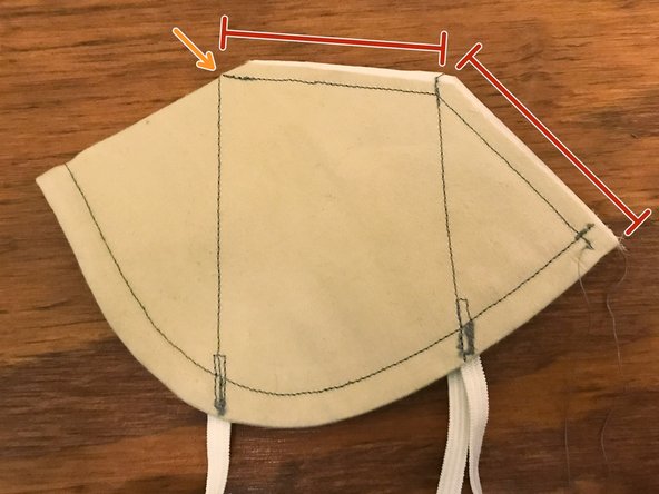 You can pin the mask together if you want, but it was stiff enough that I didn't need to.