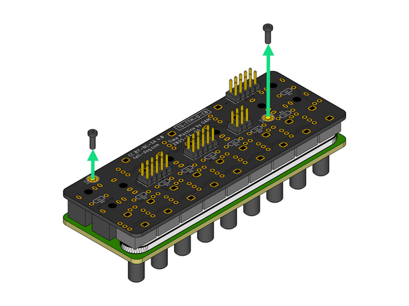 Remove the two M2 × 6 mm pan head machine screws from the Control Board side of the assembly and put them aside for the next iteration.