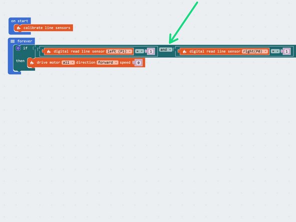 For case A, if the robot goes off the track we need to make it stop so it doesn't drive off forever!