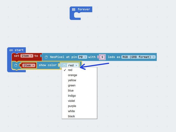 It's really easy to control the red, green and blue LEDs separately to make any colour we like.