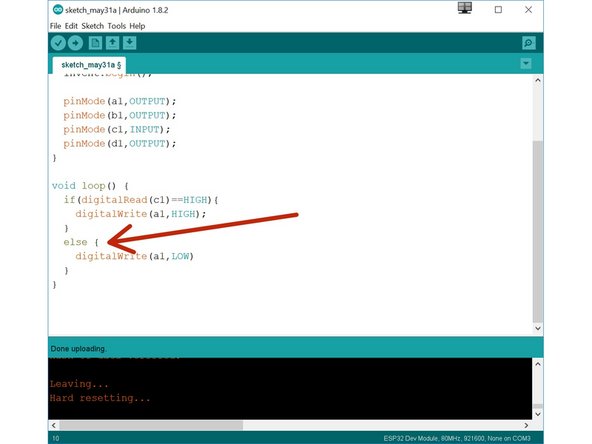 Often, we want to do one thing if something is HIGH, and something else if it is LOW, like turn on/off the LED.