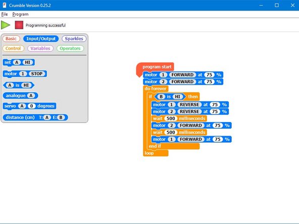 Now let's test the right switch.