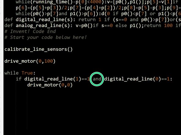 Start your line following program by building the program in the picture.