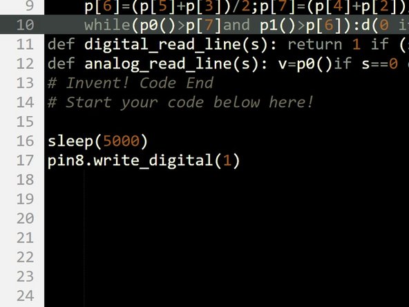 Now we know the plan, start with a blank program. Don't forget the invent code at the top we always need!