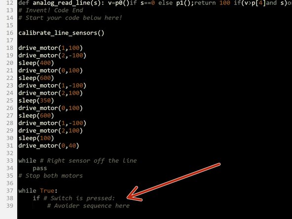 Almost there! Let's add an IF statement so our sequence is only triggered when the switch is pressed.