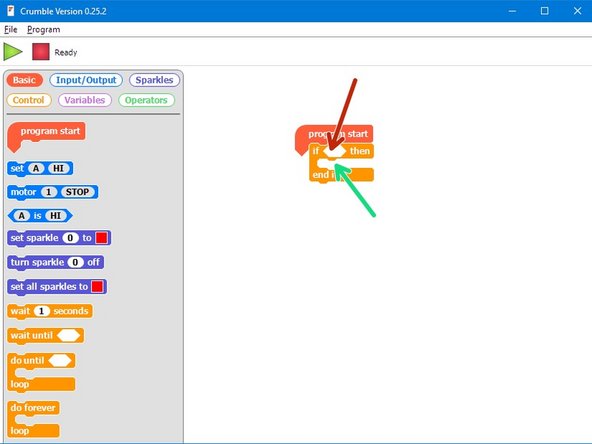 IF blocks have two parts:
