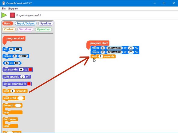 Hopefully your robot now drives forwards forever - great work!