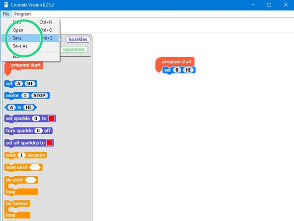 After each challenge, make sure to save your work - you might need it later!