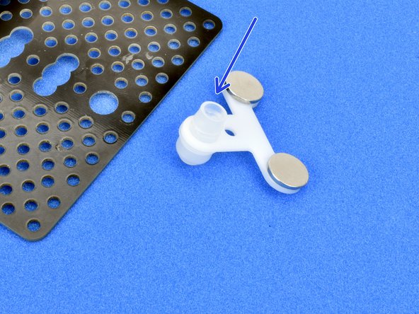 Remove the white trackball from the front of the robot - if you have a brand new kit it might be quite hard to get out, so ask your teacher for help if it is too difficult.