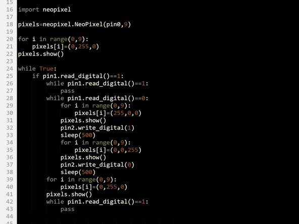 Check the picture for what your code should look like so far.