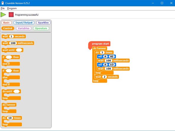 You might have noticed when you were listening to the code, that between the letters we need longer gaps so you can tell when they start and finish.