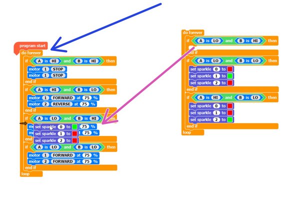 Drag your line follower program back across again under Program Start.