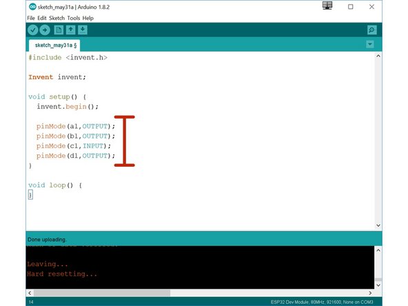 We now have 4 things connected, so we need 4 pinMode lines!