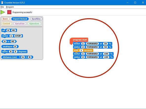 You might be thinking - why bother using a variable to do this? We could have just used the simple program in the picture!