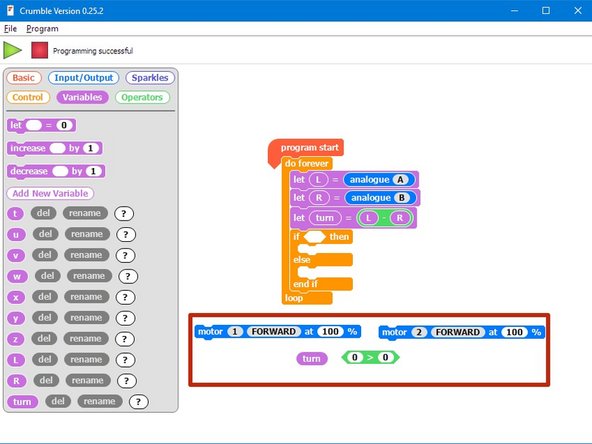 You might have noticed that while the new program is smooth, it isn't as fast as the old two sensor digital program.