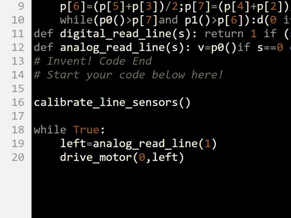 Build the simple test program in the picture.
