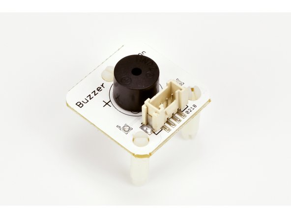 Replace your LED module with the buzzer module like in the picture, so your robot buzzes SOS instead.