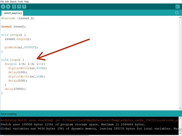 You might have noticed when you were listening to the code, that between the letters we need longer gaps so you can tell when they start and finish.