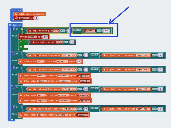 We don't want the value of speed to go over 100 - we can't go any faster!