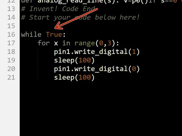 You might have noticed when you were listening to the code, that between the letters we need longer gaps so you can tell when they start and finish.