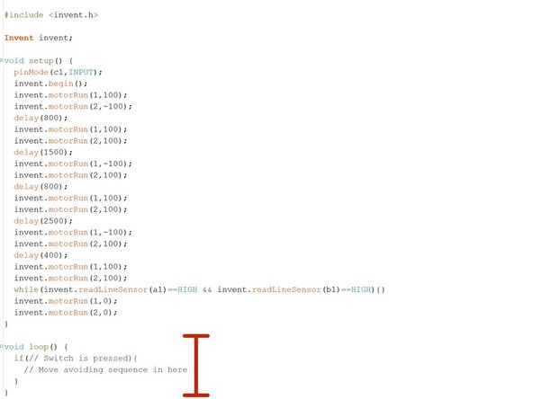 Almost there! Let's add an IF statement so our sequence is only triggered when the switch is pressed.