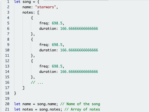 To access the properties of an object, we use the same dot syntax that we use for namespaces.