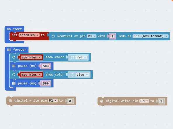 Let's add the buzzer to the flashing lights to make a siren!