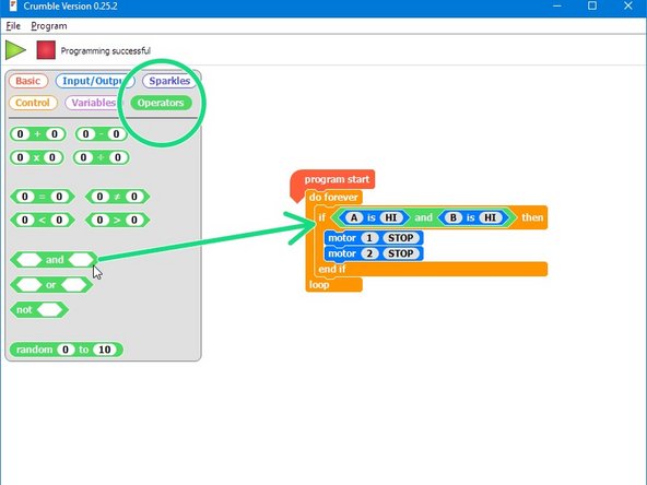 For case A, if the robot goes off the track we need to make it stop so it doesn't drive off forever!