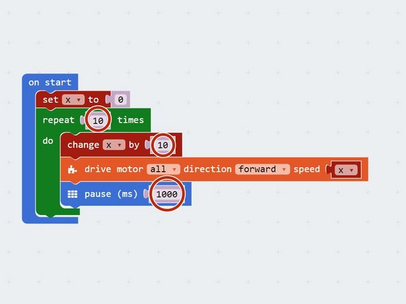 We're nearly there! Let's change some things in our program to make the robot accelerate really smoothly, so we don't set off the nuclear waste.