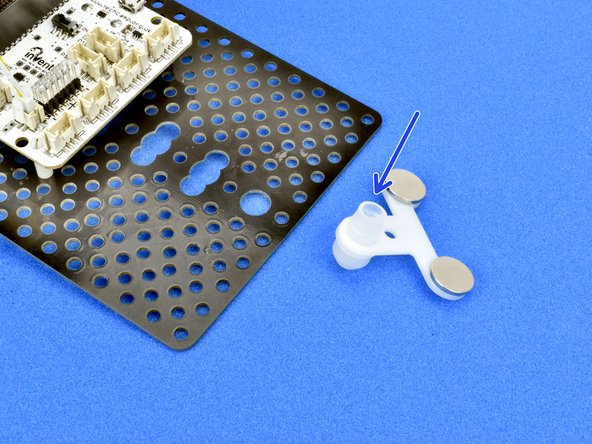 Remove the white trackball from the front of the robot - if you have a brand new kit it might be quite hard to get out, so ask your teacher for help if it is too difficult.