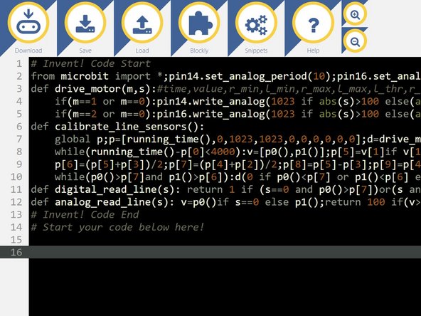We've made some starter code, that makes the motors and some other modules much easier to use - you will need to include this in every program you make.
