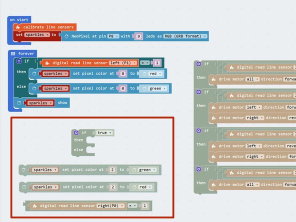Let's use the right Sparkle (Sparkle 2) to do the same thing for the right hand sensor.