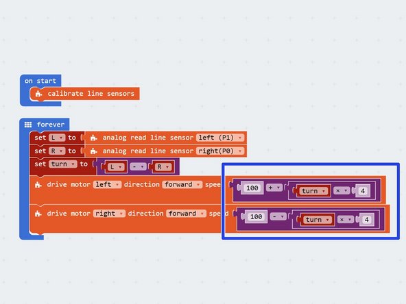 You might have noticed that while the new program is smooth, it isn't as fast as the old two sensor digital program.