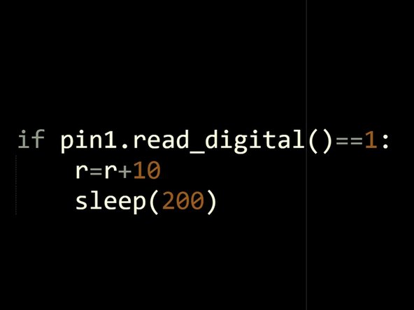 Now let's add some blocks to let use change the colour of the Sparkles using a switch.