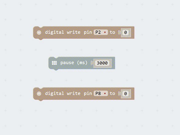 At the end of the game, we need to wait for a few seconds so the player can see how they did, and then make sure both LEDs are turned off before the game starts again.