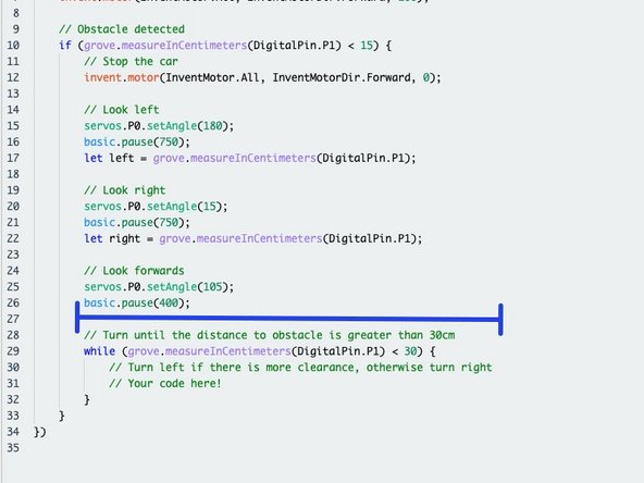 You'll notice we left the contents of the while loop empty!