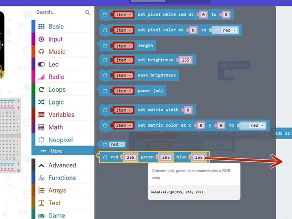 Click on the colour name to bring up the colours list - try a few different ones and see how they look!
