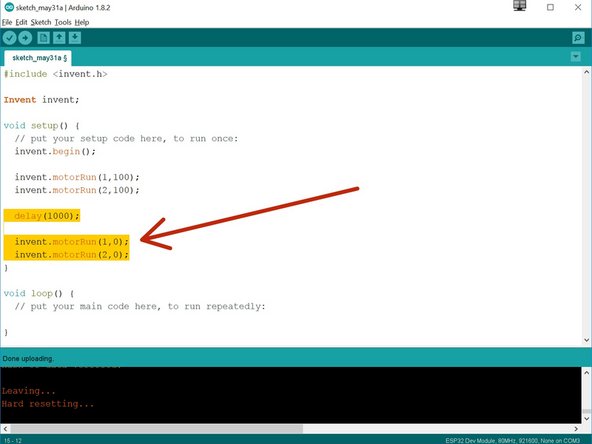 Let's change the code so the robot doesn't drive forever.
