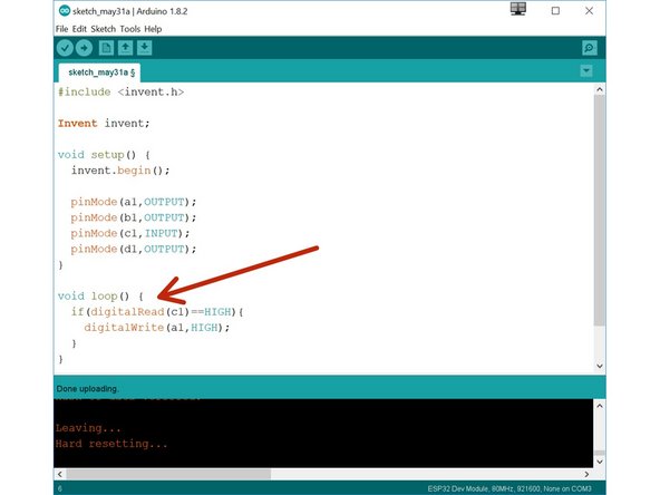 You may have found the LED only turns on if you are holding the switch when you press the run button.